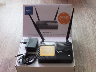 Лот: 16861742. Фото: 1. Wi-Fi роутер Zyxel Keenetic II. Маршрутизаторы (роутеры)