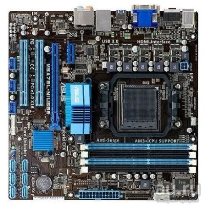 Лот: 7865176. Фото: 1. Материнская плата Asus M5A78L-M... Материнские платы