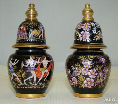 Лот: 17148311. Фото: 1. Флаконы для духов с пульверизаторами... Фарфор, керамика