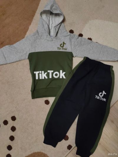 Лот: 16979129. Фото: 1. Теплый костюм, tiktok, р92-98... Костюмы, пиджаки, комбинезоны
