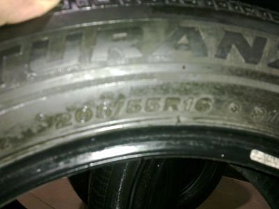 Лот: 4177942. Фото: 1. Bridgestone turanza r16/205/55... Шины