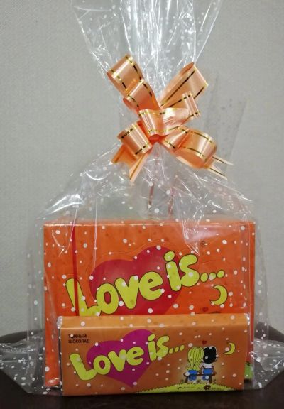 Лот: 15461284. Фото: 1. Готовый вкусный подарок №4 love... Шоколад, конфеты