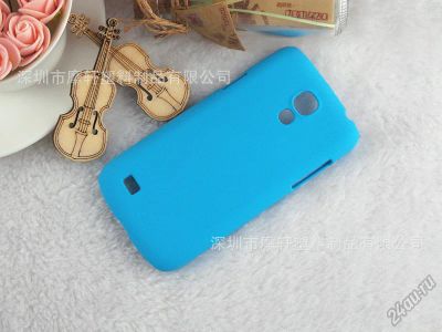 Лот: 5546876. Фото: 1. Голубая крышка для Galaxy S4 mini... Чехлы, бамперы