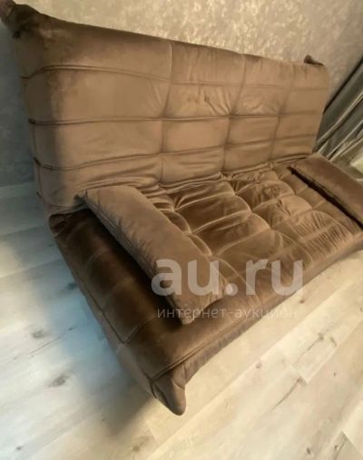 Лот: 24002586. Фото: 1. Диван велюр бархат коричневый... Диваны