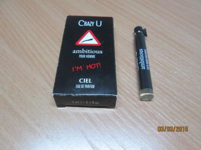 Лот: 5173747. Фото: 1. Парфюмерная вода Crazy U Ambitious... Мужская парфюмерия