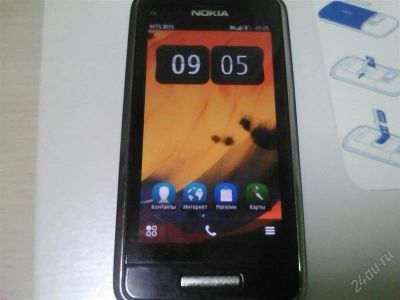Лот: 2295957. Фото: 1. Смартфон Nokia C6-01 Silver Amoled... Смартфоны