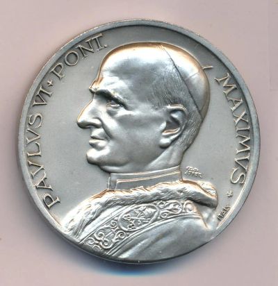 Лот: 7870677. Фото: 1. Ватикан Медаль Папа Павел VI... Сувенирные