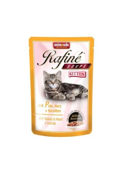 Лот: 5110614. Фото: 1. Паучи Animonda Rafine Soupe Kitten... Корма