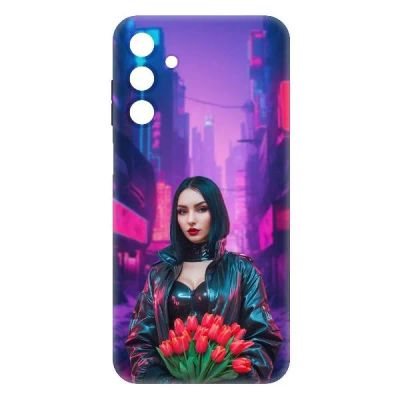 Лот: 25133662. Фото: 1. Чехол Krutoff Soft Case "Киберпанк... Чехлы, бамперы