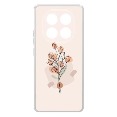 Лот: 25086160. Фото: 1. Чехол Krutoff Clear Case "Букет... Чехлы, бамперы