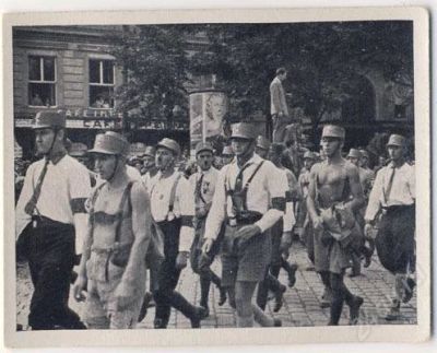 Лот: 62579. Фото: 1. Германия. 3-й Рейх. Конец 30-х... Наклейки, карточки, вкладыши