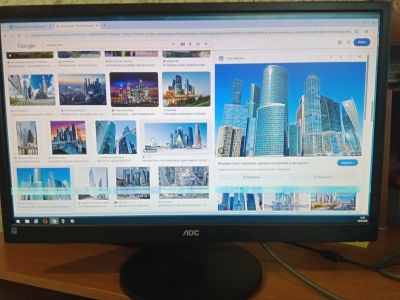Лот: 25624389. Фото: 1. Монитор AOC 24" с дефектом. Проекторы