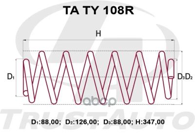 Лот: 24850970. Фото: 1. Пружина Подвески Усиленная (Ta... Другое (автозапчасти)