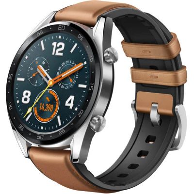 Лот: 13153177. Фото: 1. Часы Huawei Watch GT Steel Gray... Смарт-часы, фитнес-браслеты, аксессуары