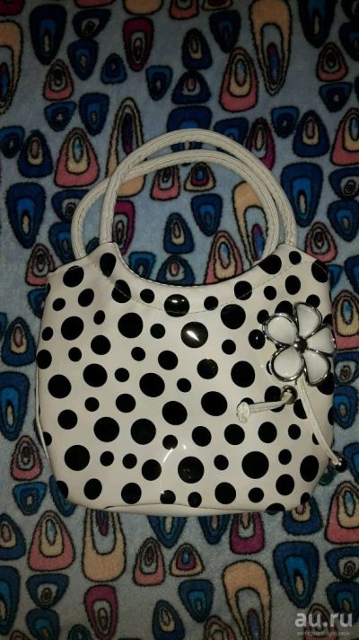 Лот: 10125637. Фото: 1. Детская сумочка в горох. Аксессуары
