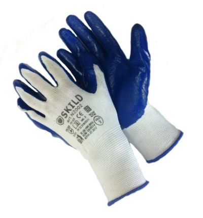 Лот: 8181714. Фото: 1. Gward Blue N2002 (нейлоновые перчатки... Спецодежда, спецобувь