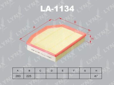 Лот: 13356943. Фото: 1. Lynx LA-1134 Воздушный фильтр. Расходные материалы