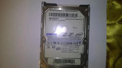 Лот: 3741743. Фото: 1. 2.5" HDD 40Gb IDE. Жёсткие диски (HDD)