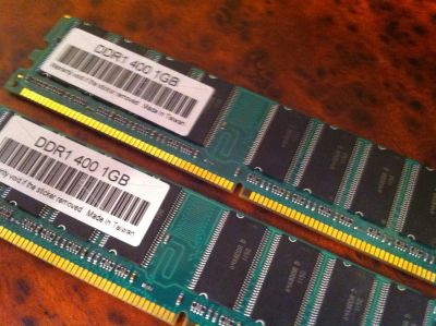 Лот: 3133267. Фото: 1. DDR1 400 1GB*2 (2048MB). Оперативная память
