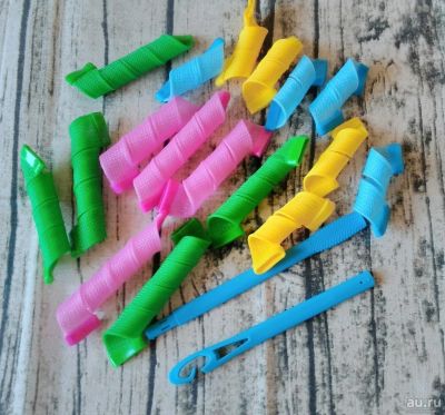 Лот: 13475796. Фото: 1. Бигуди-спиральки. Уход за волосами 