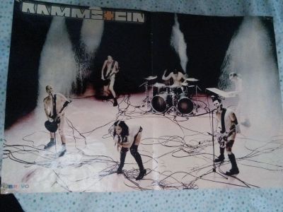 Лот: 5129558. Фото: 1. Постер плакат Rammstein. Наклейки, карточки, вкладыши