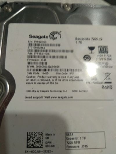 Лот: 16917004. Фото: 1. Жесткий диск Seagate 1000. Жёсткие диски (HDD)