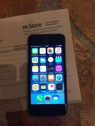 Лот: 8217385. Фото: 1. Apple iPhone 5S 64gb Space Gray. Смартфоны