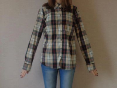 Лот: 5076442. Фото: 1. рубашка клетчатая burberry. Блузы, рубашки, водолазки