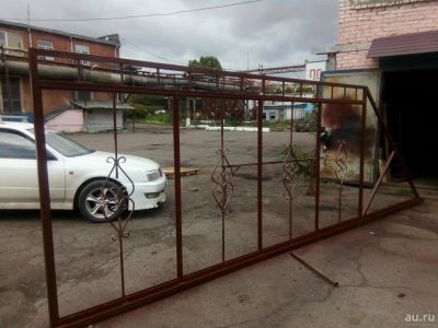 Лот: 14546603. Фото: 1. Инфо откатные ворота во двор из... Ворота, заборы, шлагбаумы