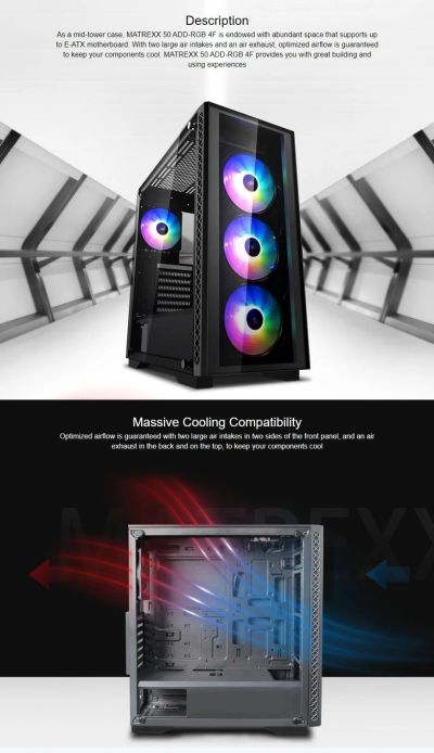 Лот: 16383223. Фото: 1. Современный корпус: Deepcool Matrexx... Корпуса, блоки питания