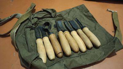 Лот: 17002883. Фото: 1. Фигурные стамески по дереву. Резцы... Ручной инструмент