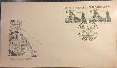 Лот: 15146056. Фото: 1. КПД (FDC) (Чехословакия) - Конверт... Открытки, конверты