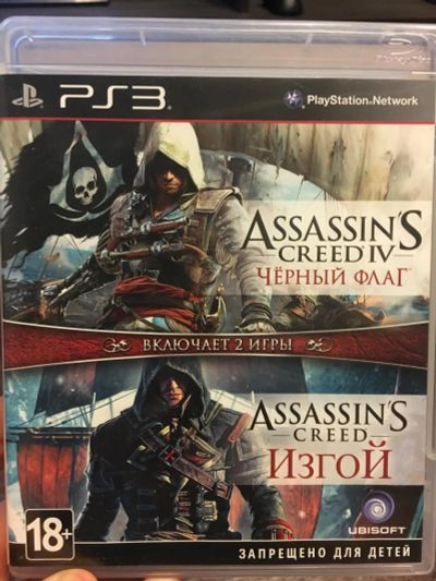 Лот: 7122746. Фото: 1. Диск 2 в 1 : Assassins Creed 4... Игры для консолей