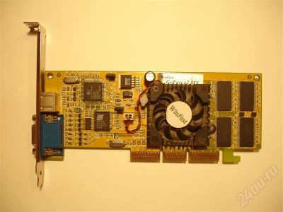 Лот: 238153. Фото: 1. GeForce 2 MX400 32mb 32bit. Видеокарты
