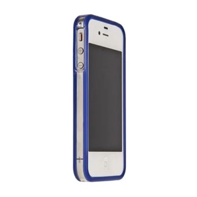 Лот: 3777846. Фото: 1. бампер iPhone 4 4G 4GS Apple синий... Чехлы, бамперы