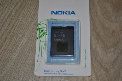Лот: 4388711. Фото: 1. Продам батарею Nokia BL-4B, новая... Аккумуляторы