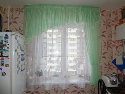 Лот: 3640335. Фото: 1. Новый комплект на кухню, 1,8м. Шторы, тюль
