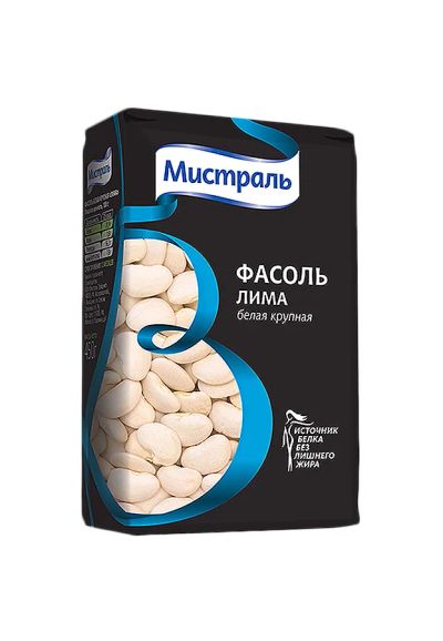 Лот: 7081497. Фото: 1. фасоль Мистраль белая крупная... Крупы, сыпучие продукты