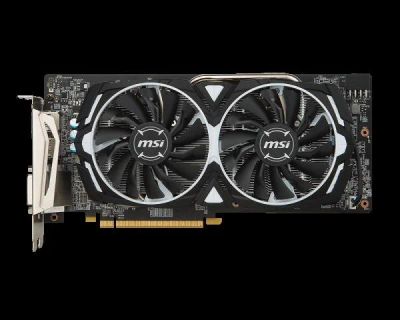 Лот: 9955528. Фото: 1. Видеокарта MSI RX 580 ARMOR AMD... Видеокарты