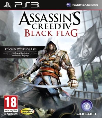 Лот: 5420008. Фото: 1. assassin's creed 4 ps3 черный... Игры для консолей