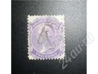 Лот: 397327. Фото: 1. Марка. Южная Австралия, 1860 г... Марки