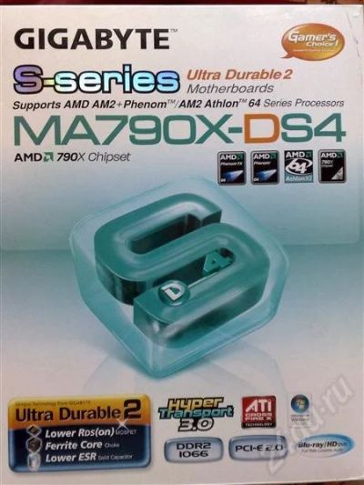 Лот: 214925. Фото: 1. gigabyte MA790X-DS4 rev.1.0. Материнские платы