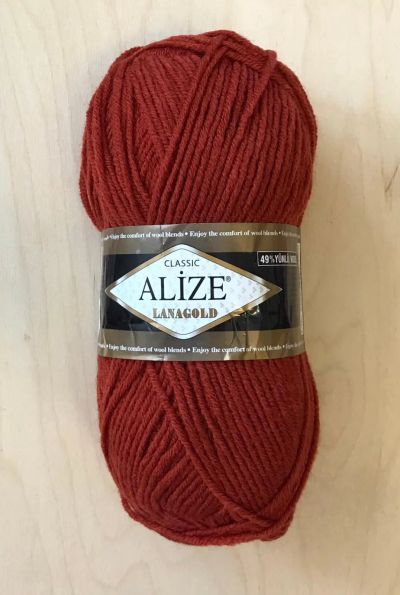 Лот: 21072376. Фото: 1. Пряжа Alize Lanagold 49% шерсть... Ткани, нитки, пряжа