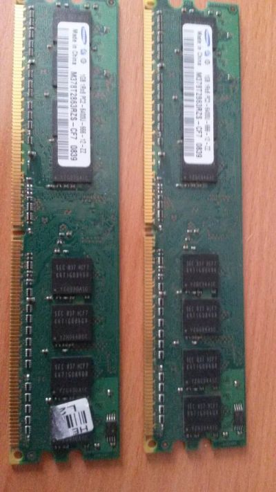Лот: 3928032. Фото: 1. Оперативная память Samsung 2x1024. Оперативная память