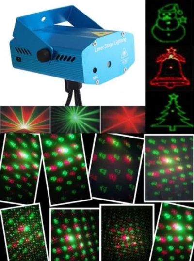 Лот: 16978840. Фото: 1. Лазерный Проектор Mini Laser Stage... Гирлянды, шарики, новогодние аксессуары