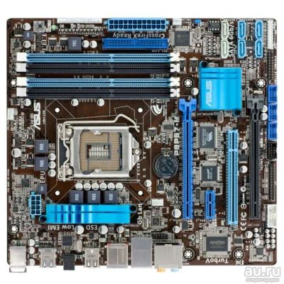 Лот: 9692080. Фото: 1. ASUS P8P67-M. LGA1155. В комплекте... Материнские платы
