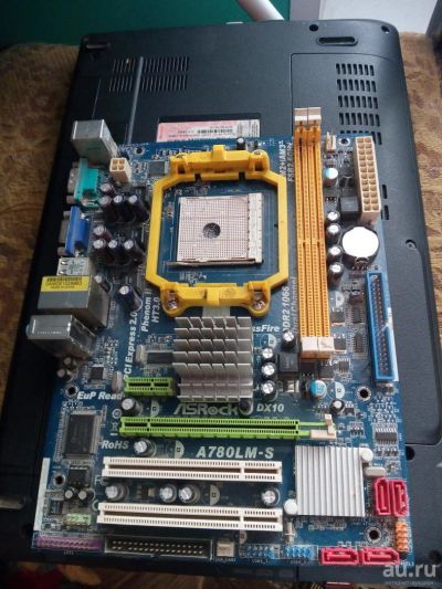 Лот: 9606610. Фото: 1. Материнская плата AsRock A780LM-s... Материнские платы