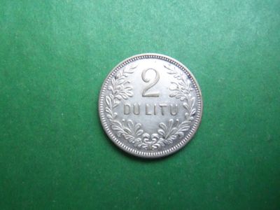 Лот: 21171816. Фото: 1. 2 лита 1925 г. Литва,серебро. Европа