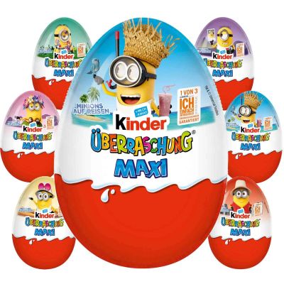 Лот: 13127041. Фото: 1. Яйцо Kinder MAXI из серии "Миньоны... Шоколад, конфеты