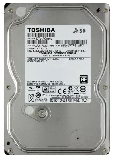 Лот: 13986496. Фото: 1. Жесткий диск Toshiba DT01ACA100. Жёсткие диски (HDD)